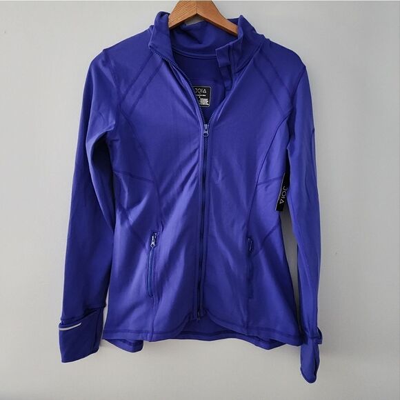 JOIA performance wear full zip  blue stretch UV protection moisture wicking new - Picture 1 of 12